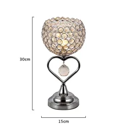 Moderne kristallen nachtlamp - hartvormig - LEDVerlichting