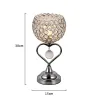 Modern crystal night lamp - heart-shaped - LED