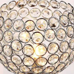 Modern crystal night lamp - heart-shaped - LED