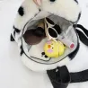 BolsasSmall plush backpack - with zipper - flowers printing