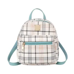 MochilasSmall plaid backpack - shoulder bag