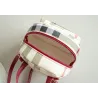 Small plaid backpack - shoulder bag