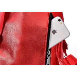 Modieuze rugzak - anti-diefstal ritsen - met decoratieve sleutelhangerRugzakken