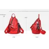 Modischer Rucksack - Anti-Diebstahl-Reißverschlüsse - mit dekorativem Schlüsselanhänger