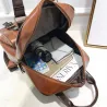 Vintage leren rugzak - met anti diefstal ritsen / gespen - waterdichtRugzakken