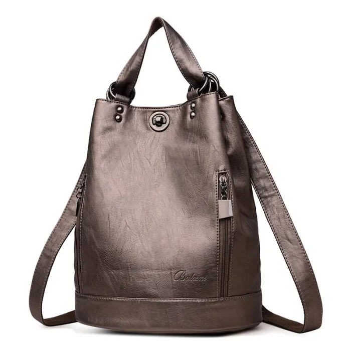 Modischer Lederrucksack - Multifunktions-Vintage-Umhängetasche - großes Fassungsvermögen