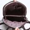 Luxuriöser Vintage-Rucksack - Umhängetasche aus Leder - mit dekorativem V-Buchstabe