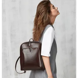 Women Vintage Backpack Brand Luxurious Leather Women's Shoulder Bag Large Capacity School Bag For Girl Leisure Backpac