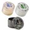 Exclusive grinder - for herbs / tobacco - 4-layers - with crystal frog
