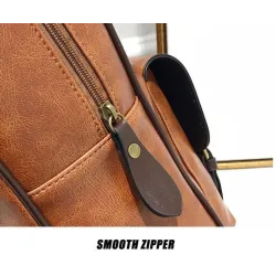 Women Anti Theft Backpacks Students Brown School Bags for Teenage Girls Waterproof Vintage Laptop Leather Big Travel Backpack