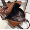 Skórzany plecak vintage - z zamkami / sprzączkami zabezpieczającymi przed kradzieżą - wodoodpornyPlecaki