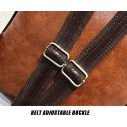 Women Anti Theft Backpacks Students Brown School Bags for Teenage Girls Waterproof Vintage Laptop Leather Big Travel Backpack