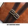 Vintage Lederrucksack - mit Anti-Diebstahl-Reißverschlüssen / Schnallen - wasserdicht
