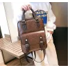 Women Anti Theft Backpacks Students Brown School Bags for Teenage Girls Waterproof Vintage Laptop Leather Big Travel Backpack
