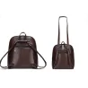 Luxuriöser Vintage-Rucksack - Umhängetasche aus Leder - mit dekorativem V-Buchstabe