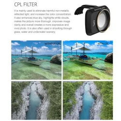 Obiektyw aparatu - filtr - klips - do DJI Mavic Mini - UV / CPL / ND4 / ND4PLAkcesoria