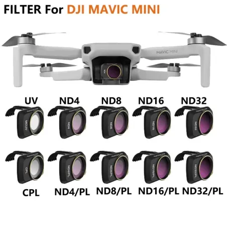 Obiektyw aparatu - filtr - klips - do DJI Mavic Mini - UV / CPL / ND4 / ND4PLAkcesoria