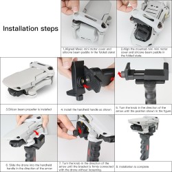 Handheld stabilizer - bracket - selfie stick - for DJI Mavic / Mini 2 Drone