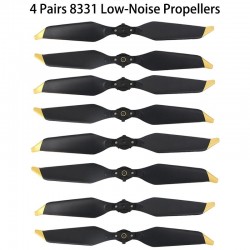 8331F - propellrar - lågt ljud - snabbkoppling - för DJI Mavic Pro / Mavic Pro Platinum - 4 par