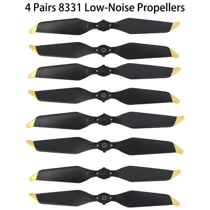 8331F - propellrar - lågt ljud - snabbkoppling - för DJI Mavic Pro / Mavic Pro Platinum - 4 par