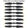 8331F - propellers - geluidsarm - quick release - voor DJI Mavic Pro / Mavic Pro Platinum - 4 paarPropellers