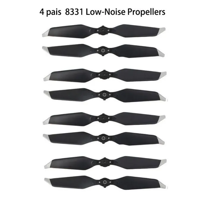 Hélices8331F - hélices - bajo nivel de ruido - liberación rápida - para DJI Mavic Pro / Mavic Pro Platinum - 4 pares
