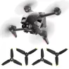 Hélices à trois feuilles - libération rapide - réduction du bruit - pour DJI FPV Combo Drone