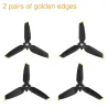 Hélices à trois feuilles - libération rapide - réduction du bruit - pour DJI FPV Combo Drone
