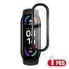 Miękka szklana folia ochronna - osłona ekranu - w pełni zakrzywiona - dla Xiaomi Mi Band 5 / 6Inteligentne zużycie