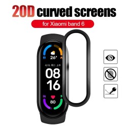 Weichglasschutzfolie - Bildschirmabdeckung - voll gebogen - für Xiaomi Mi Band 5 / 6