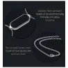 Double hole pendant - with necklace - stainless steel - for Xiaomi Mi Band 5