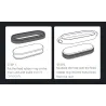 Double hole pendant - with necklace - stainless steel - for Xiaomi Mi Band 5