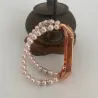 Elastisches Armband mit Perlen / Kristallen - Armband - für Xiaomi Mi Band 3 / 4 / 5 / 6