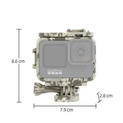 Protective frame case - long screw - base mount - for GoPro Hero 9 Black
