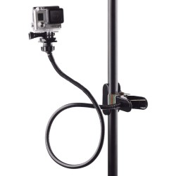 Clamp clip mount - selfie stick - adjustable - flexible extension - for GoPro Hero 9/8/7/6/5/4/2/ DJI OSMO Xiaomi Yi