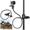 Clamp clip mount - selfie stick - adjustable - flexible extension - for GoPro Hero 9/8/7/6/5/4/2/ DJI OSMO Xiaomi Yi