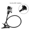 Clamp clip mount - selfie stick - adjustable - flexible extension - for GoPro Hero 9/8/7/6/5/4/2/Session DJI OSMO Action Xiaomi