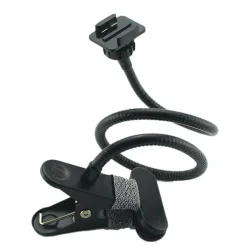 Clamp clip mount - selfie stick - adjustable - flexible extension - for GoPro Hero 9/8/7/6/5/4/2/ DJI OSMO Xiaomi Yi