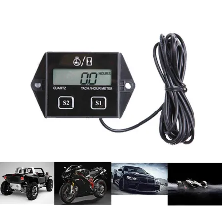 Cyfrowy obrotomierz silnika - licznik motogodzin - RPM - LCD - do motocykli / samochodów / łodziDiagnoza