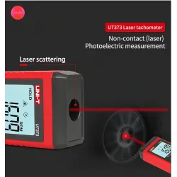 UNI-T UT373 - mini cyfrowy tachometr laserowy - z podświetleniem - bezdotykowy - RPMDiagnoza