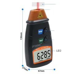 Digitaler Lasertachometer - Geschwindigkeitsmesser - berührungslos - Drehzahl