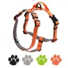 Dog harness - reflective nylon - adjustable