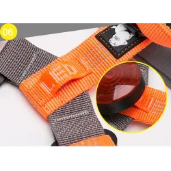 Hundegeschirr - reflektierendes Nylon - verstellbar