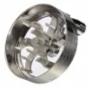 Mühle für Kräuter / Tabak / Gewürze - 4 Schichten - mit Handkurbel - Aluminium