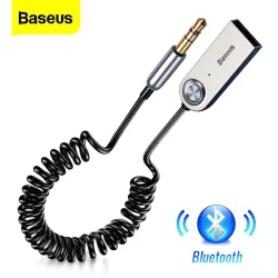 Baseus BA01 - USB kabel - draadloze adapter - Bluetooth - 3.5 AUX jack - handsfree - microfoonAudio