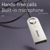 Baseus BA01 - kabel USB - adapter bezprzewodowy - Bluetooth - gniazdo AUX 3.5 - zestaw głośnomówiący - mikrofonAudio