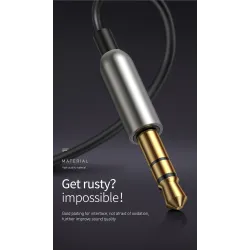 Baseus BA01 - kabel USB - adapter bezprzewodowy - Bluetooth - gniazdo AUX 3.5 - zestaw głośnomówiący - mikrofonAudio