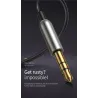 Baseus BA01 - kabel USB - adapter bezprzewodowy - Bluetooth - gniazdo AUX 3.5 - zestaw głośnomówiący - mikrofonAudio