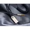 Baseus BA01 - kabel USB - adapter bezprzewodowy - Bluetooth - gniazdo AUX 3.5 - zestaw głośnomówiący - mikrofonAudio