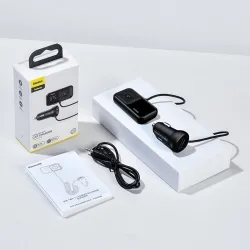 Baseus - FM transmitter - Bluetooth - USB car charger - AUX - handsfree - MP3 playerAudio